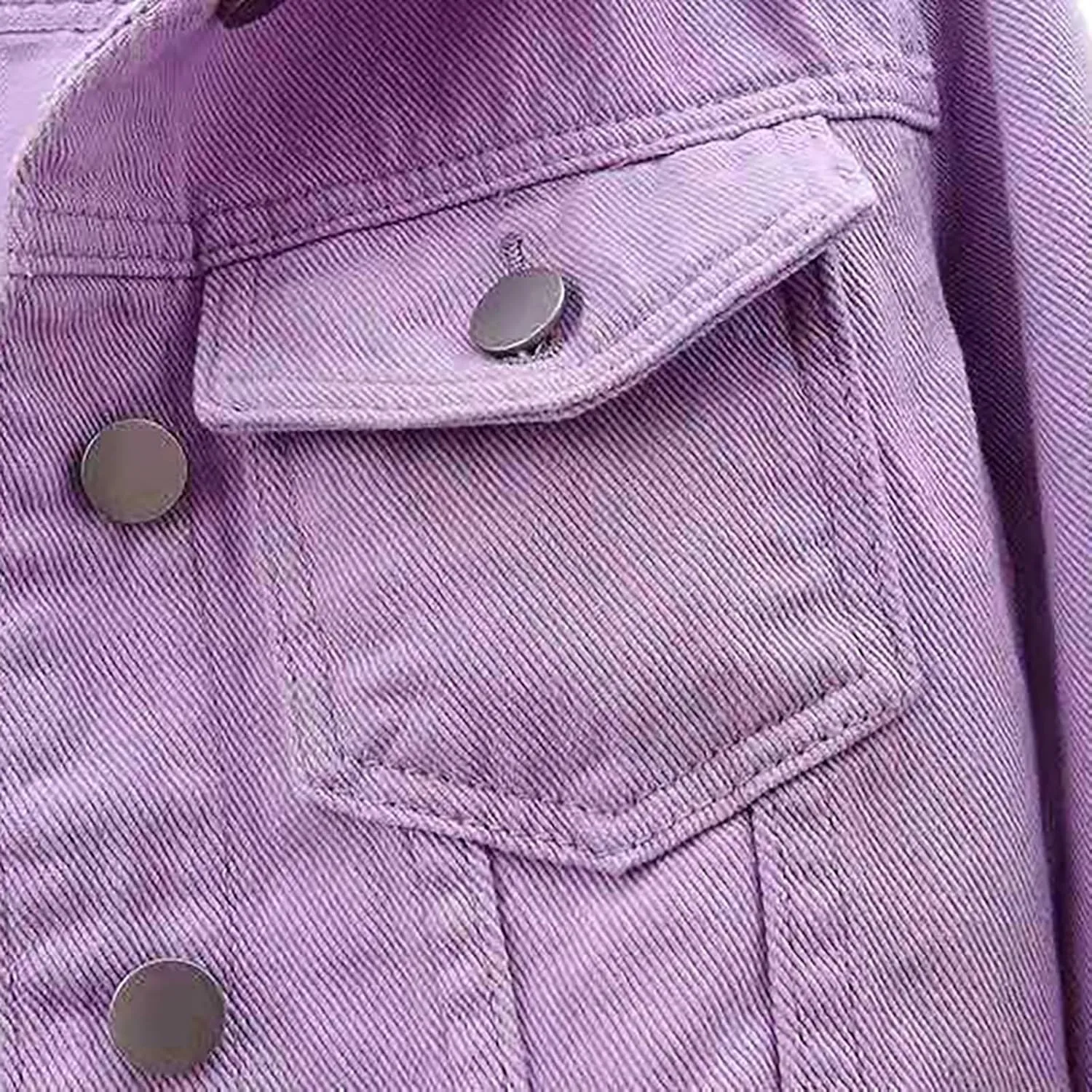 3/4 Sleeve Short Denim Jacket plus size jean jacket Basic Lapel Button Down Cropped Coat