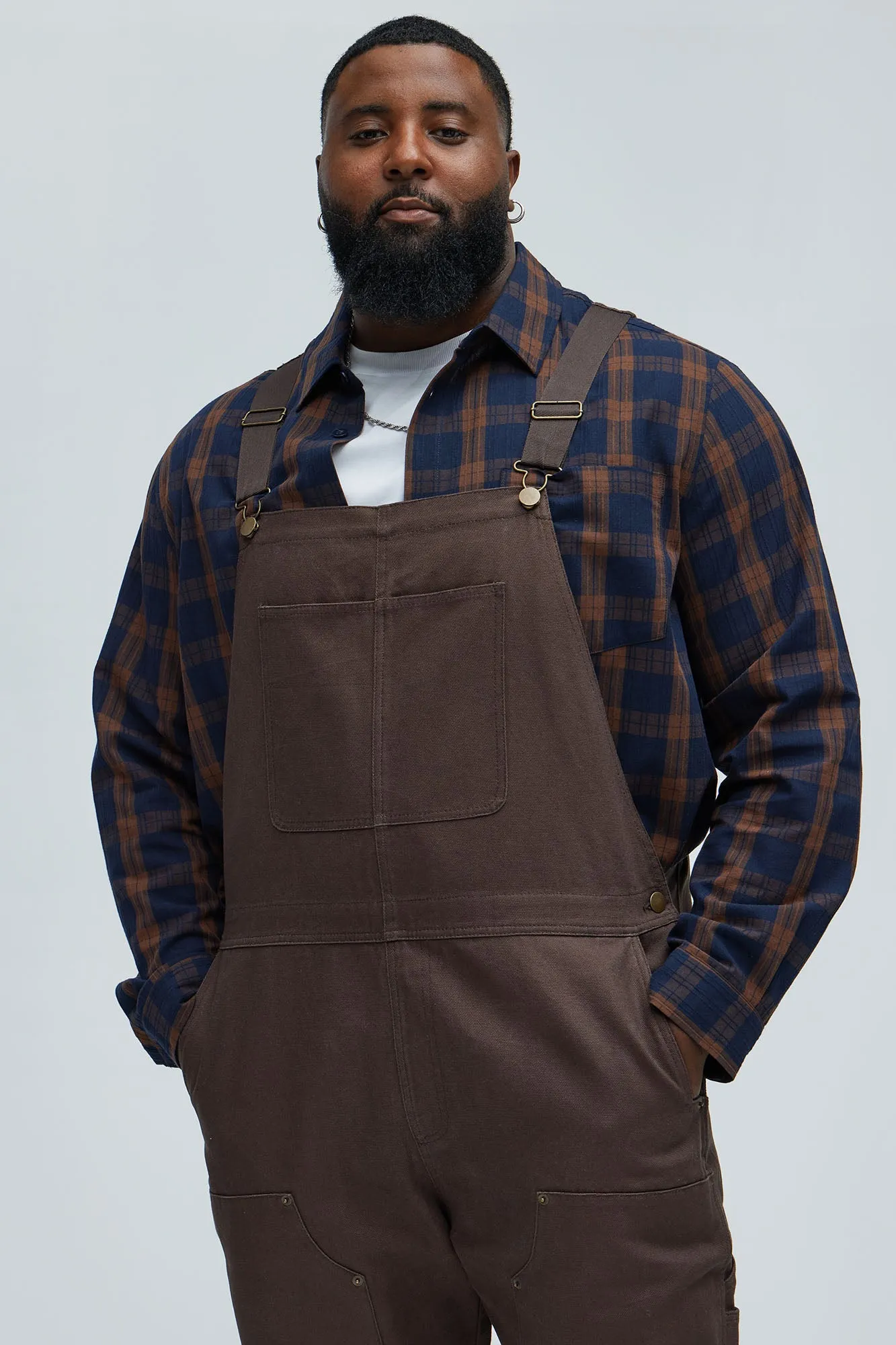 Alexander Utility Canvas Overalls - Brown
