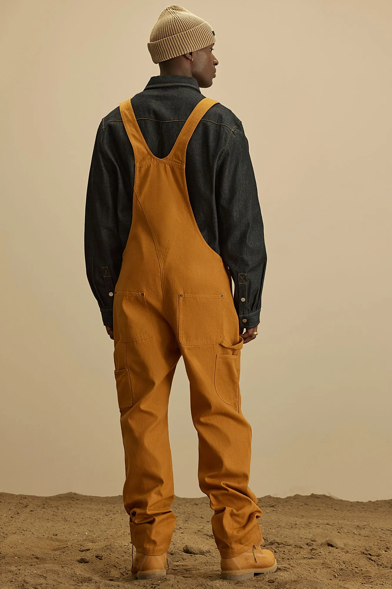 Alexander Utility Canvas Overalls - Tan