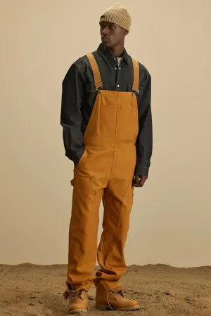 Alexander Utility Canvas Overalls - Tan