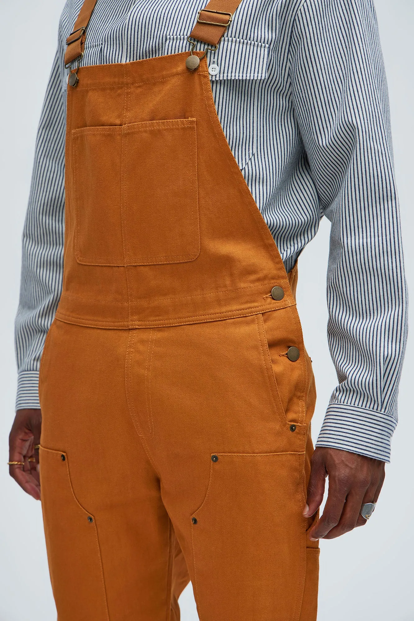 Alexander Utility Canvas Overalls - Tan