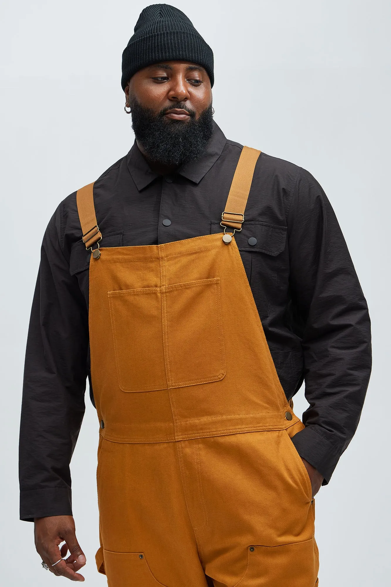 Alexander Utility Canvas Overalls - Tan