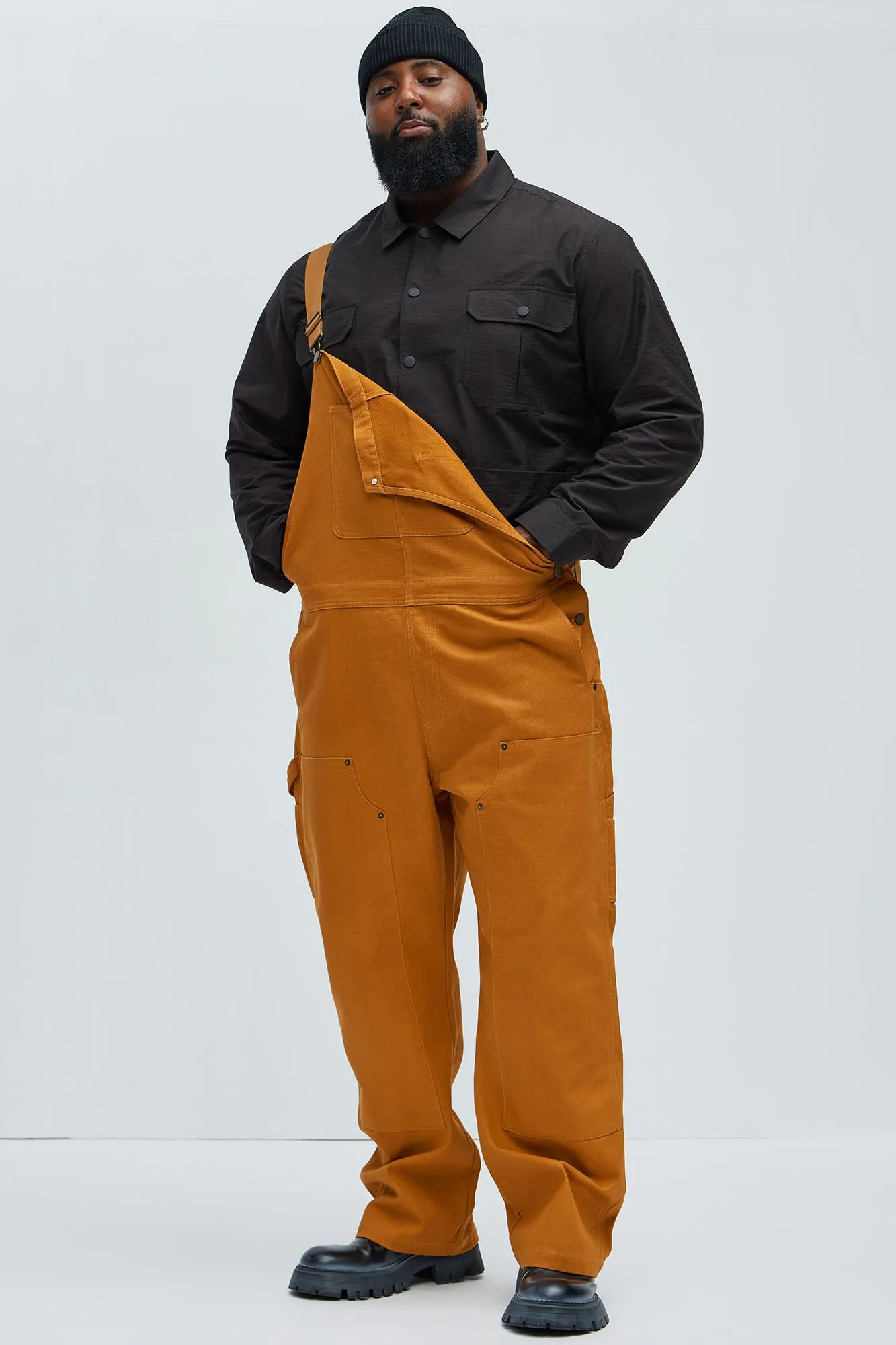 Alexander Utility Canvas Overalls - Tan