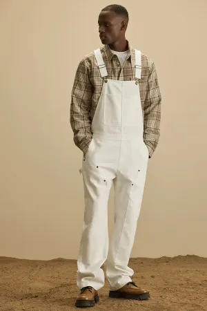 Alexander Utility Canvas Overalls - White