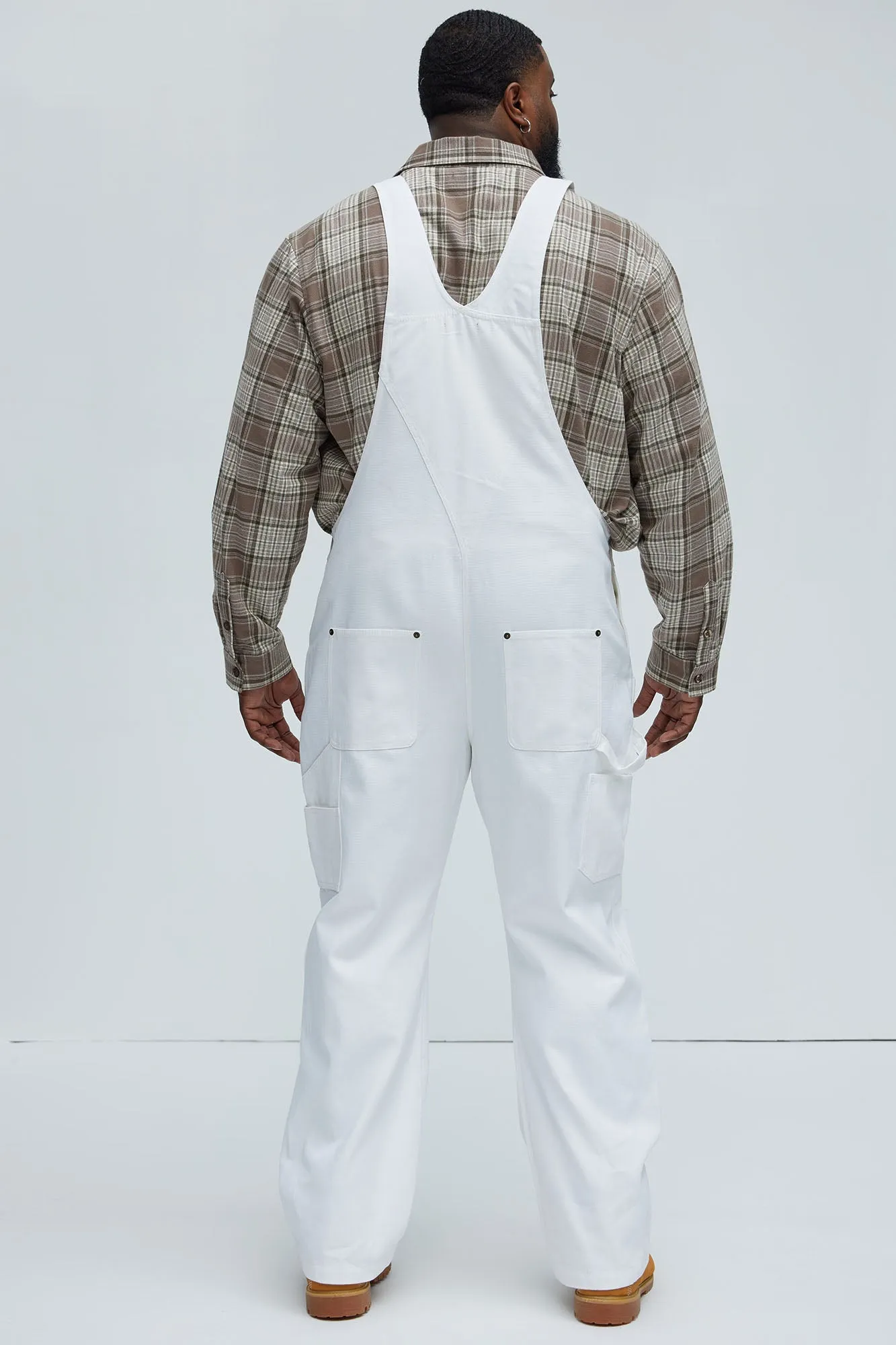 Alexander Utility Canvas Overalls - White