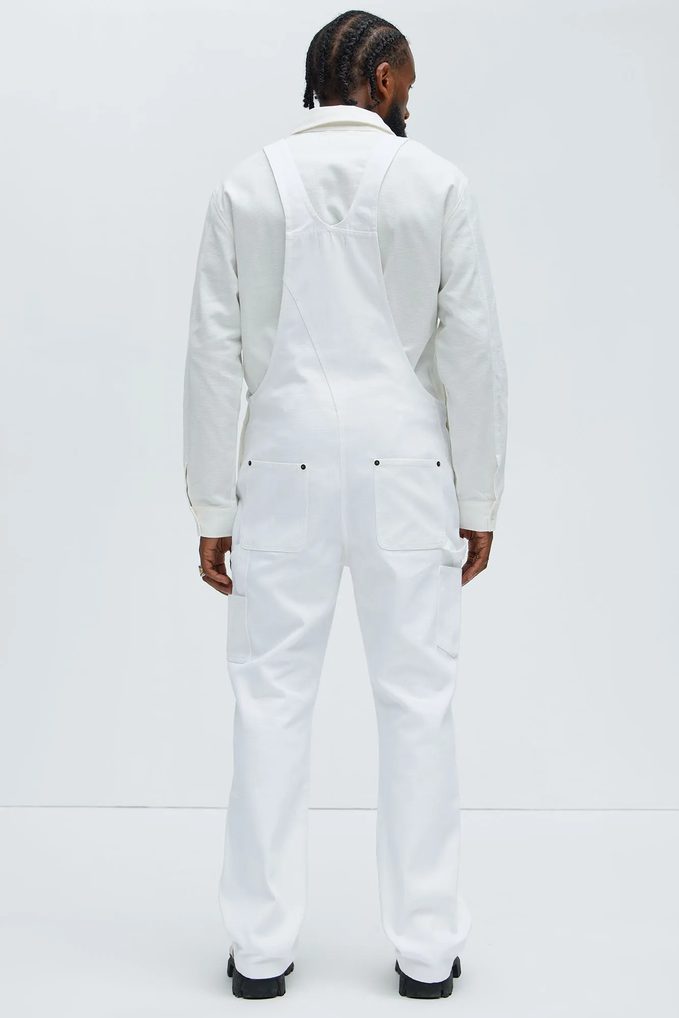 Alexander Utility Canvas Overalls - White