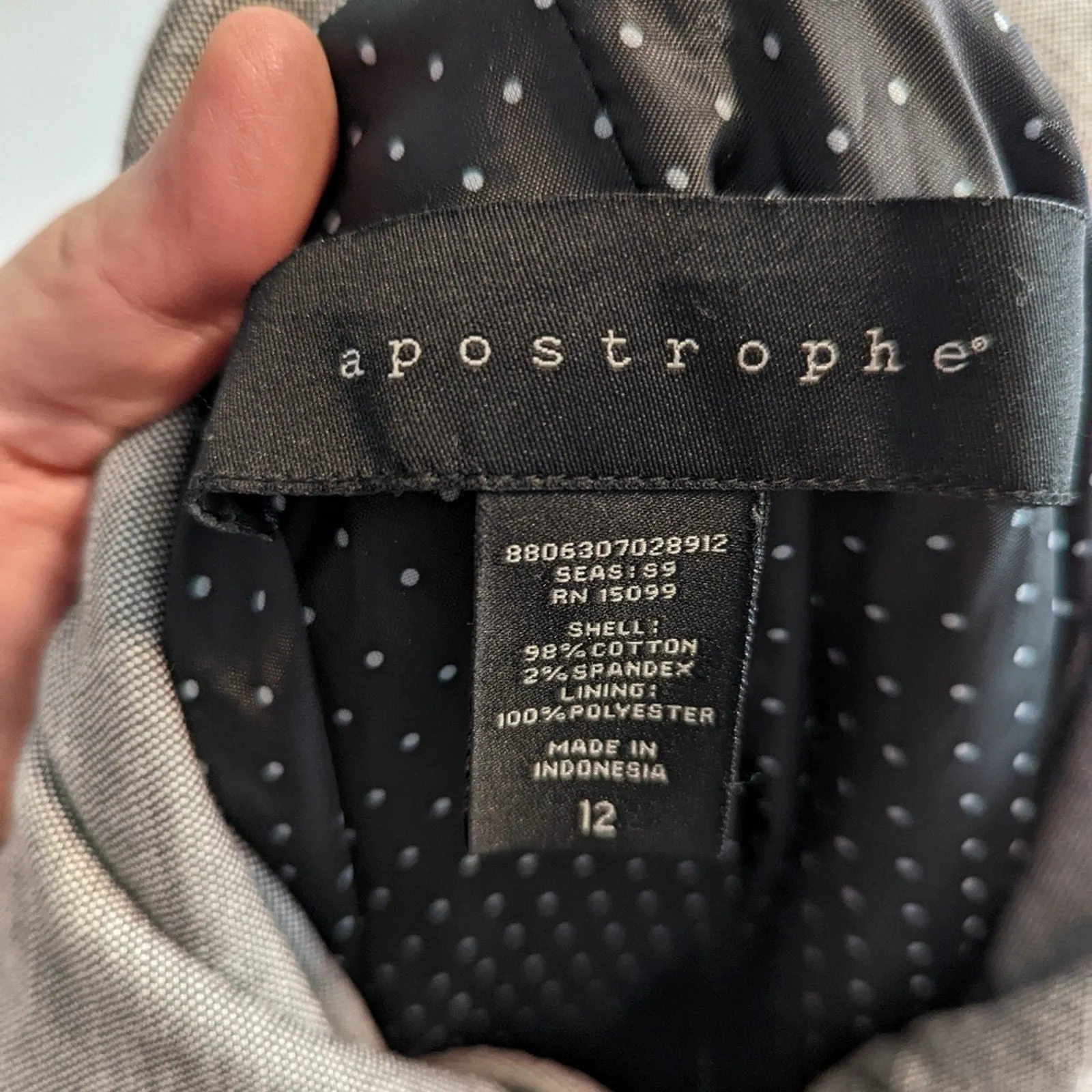 Apostrophe Grey Fitted Jacket 12