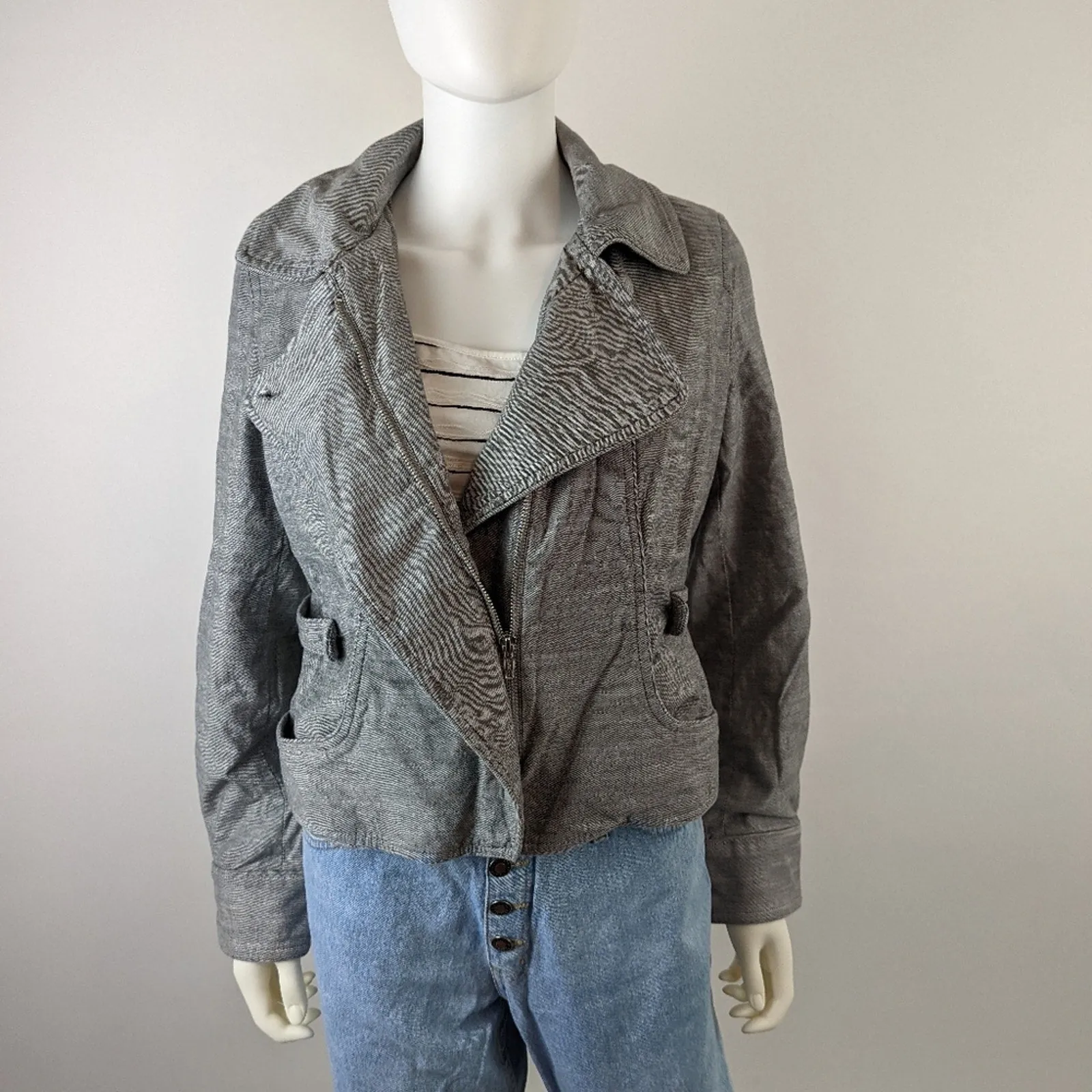 Apostrophe Grey Fitted Jacket 12