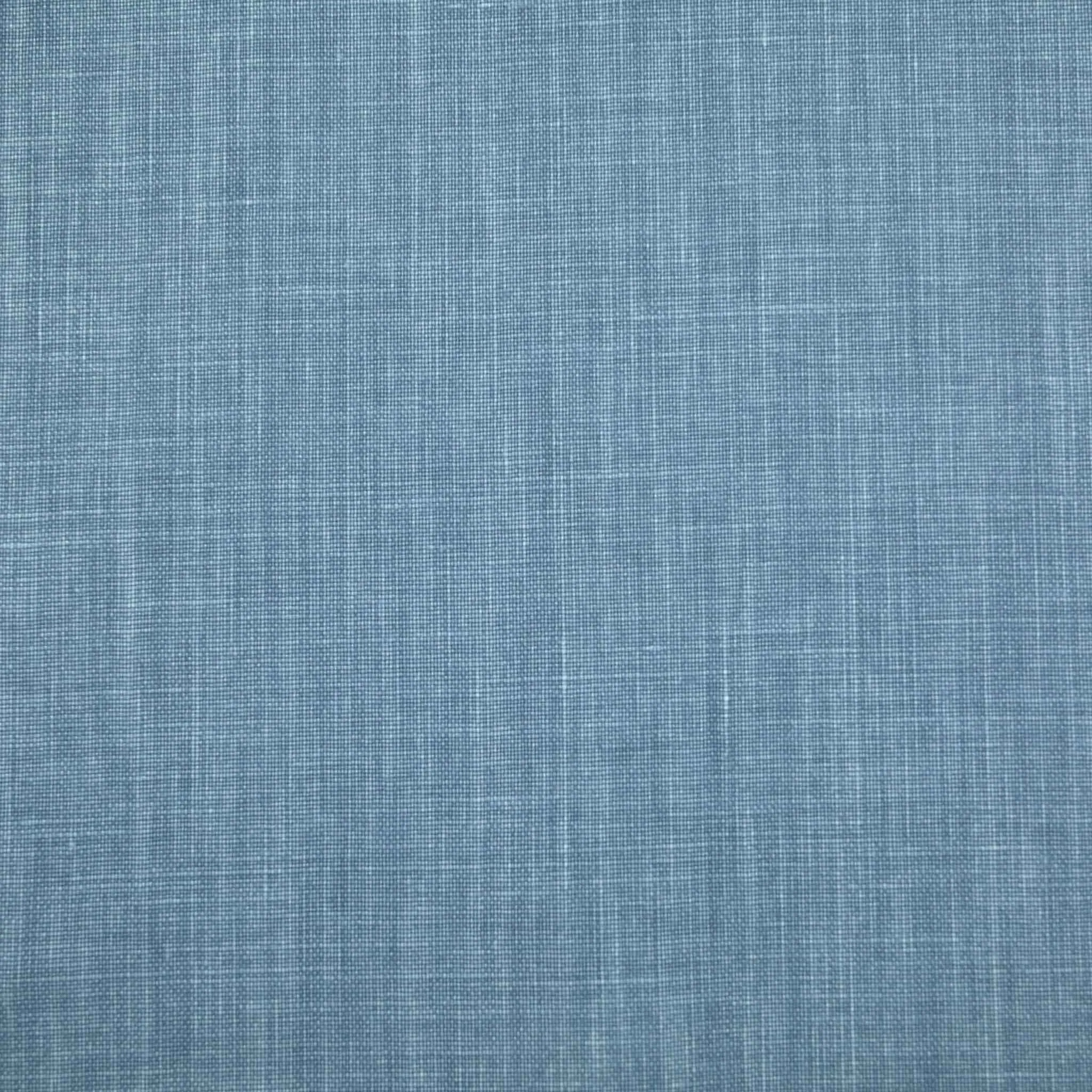 Blue Printed Linen Fabric 98623