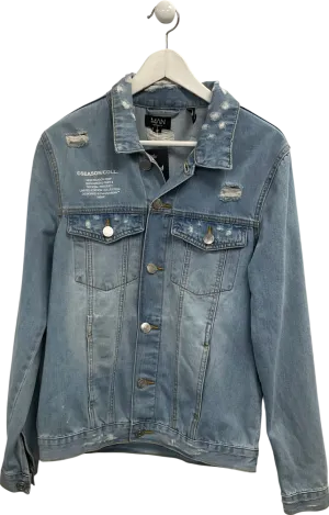 boohooMan Blue Slim Fit Denim Jacket UK M