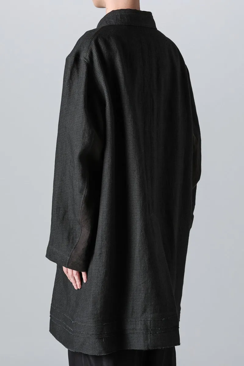 Classic Workers Coat With Contrast Pockets