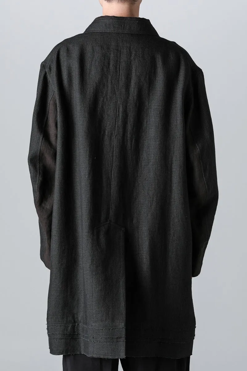 Classic Workers Coat With Contrast Pockets