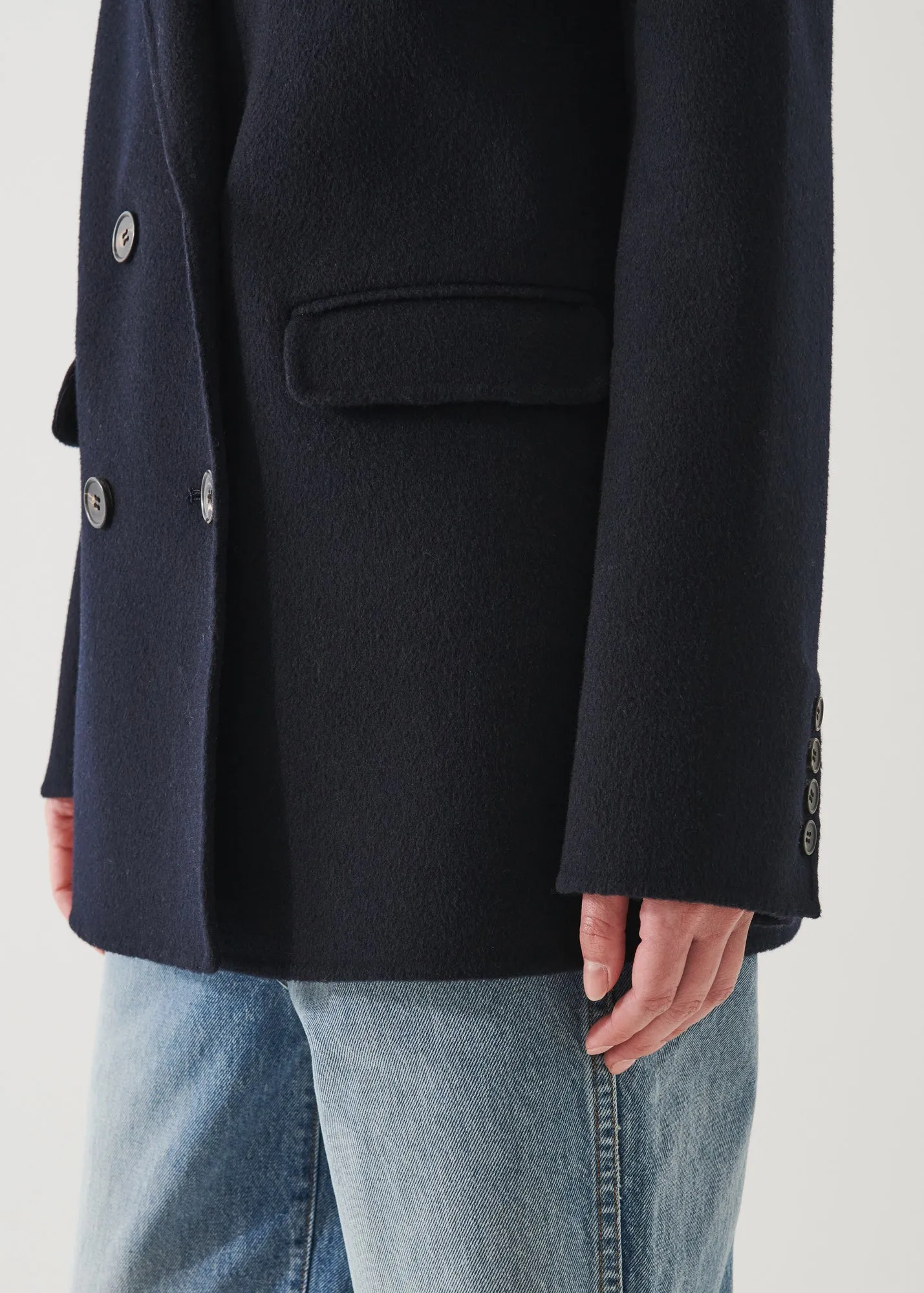Double Breasted Wool Blazer