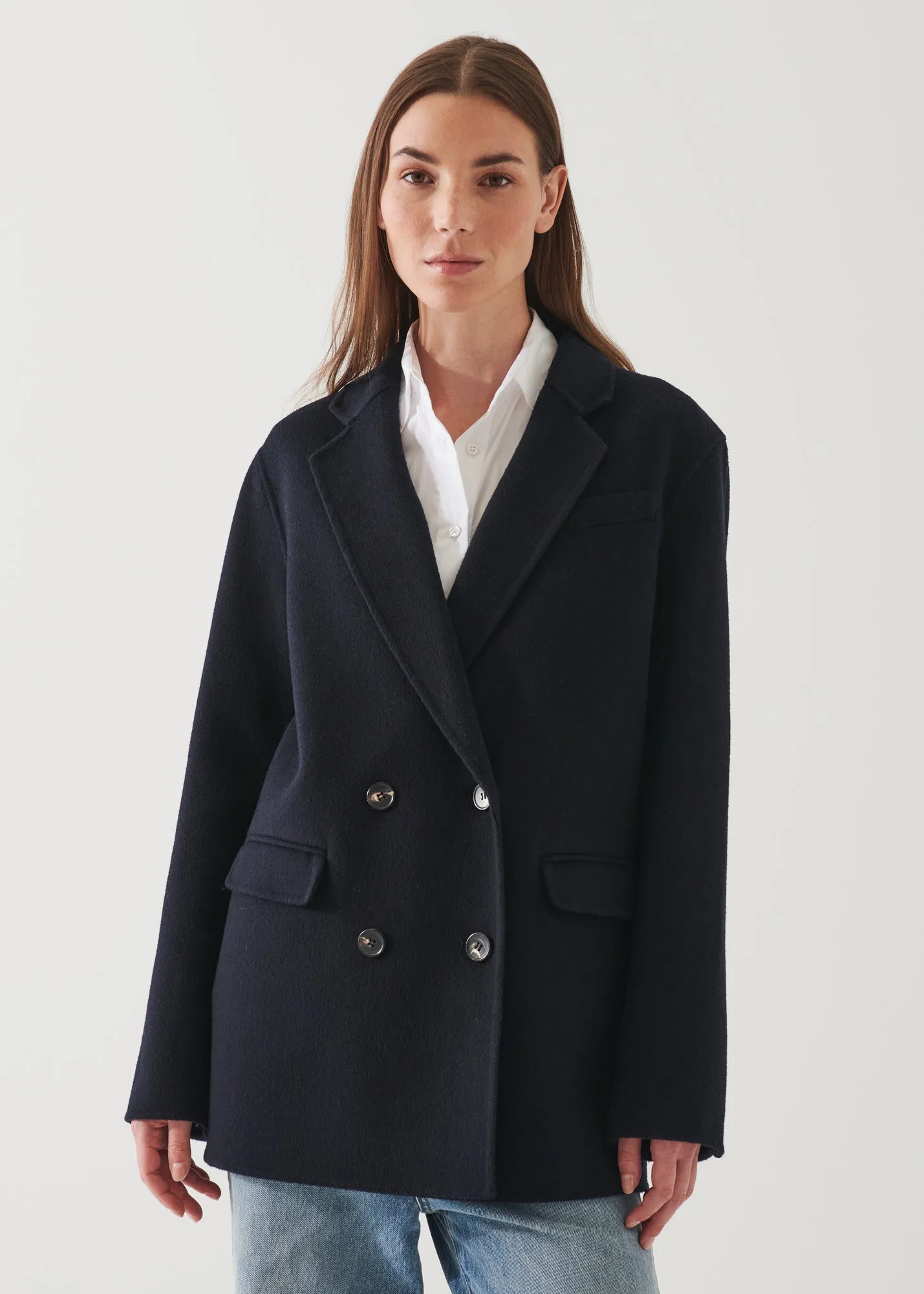 Double Breasted Wool Blazer
