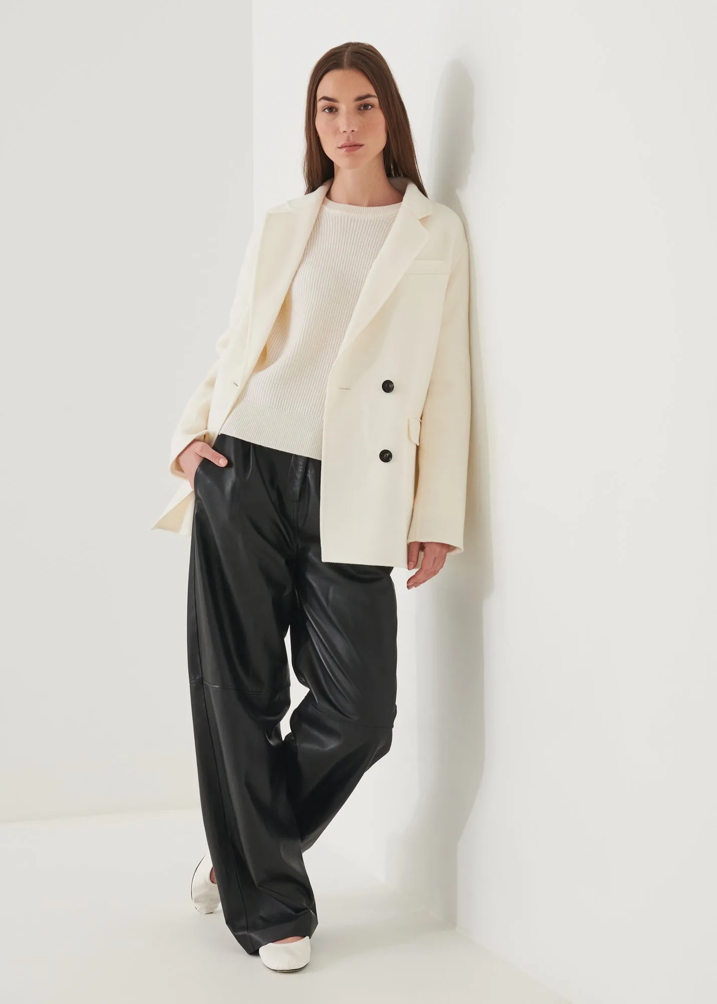 Double Breasted Wool Blazer