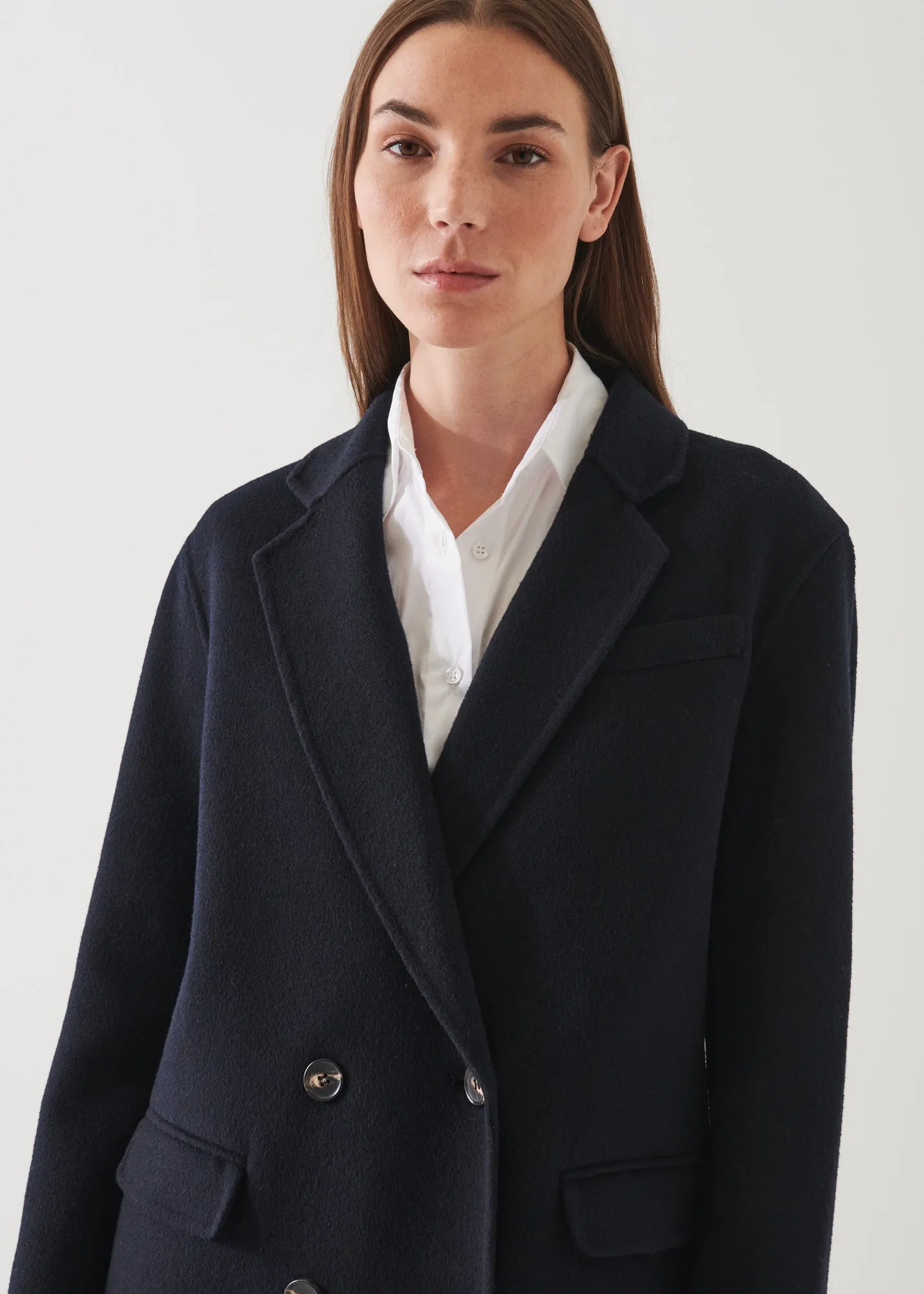 Double Breasted Wool Blazer