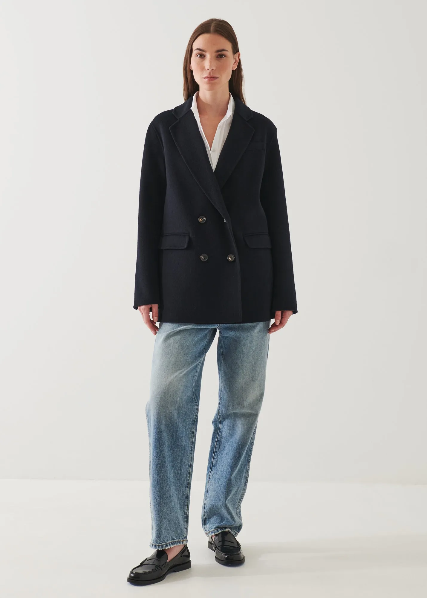 Double Breasted Wool Blazer