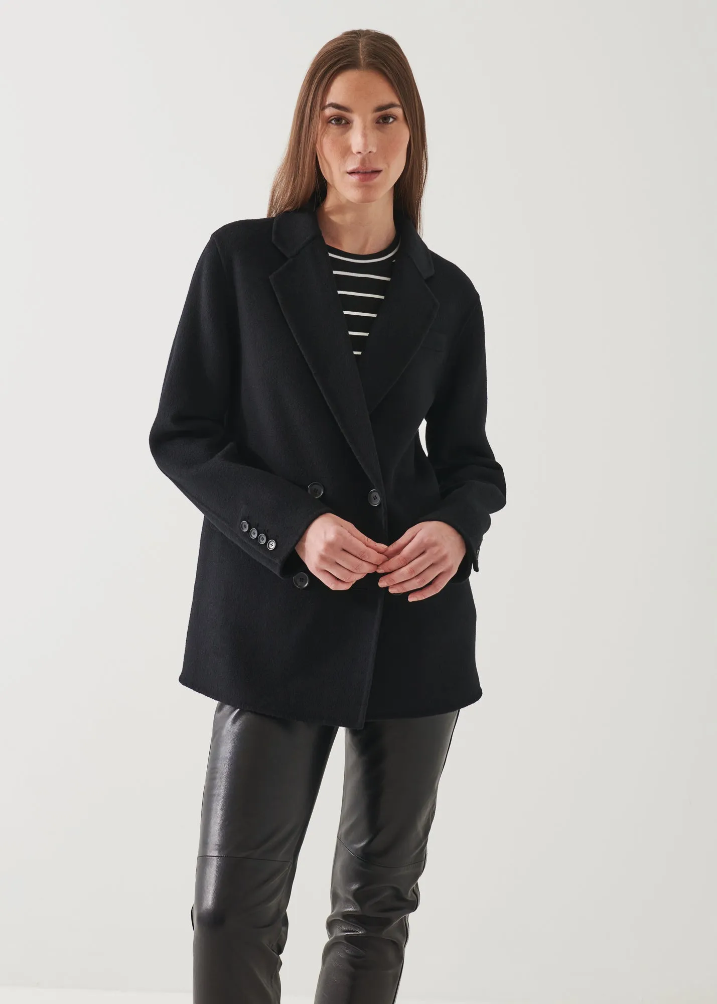Double Breasted Wool Blazer