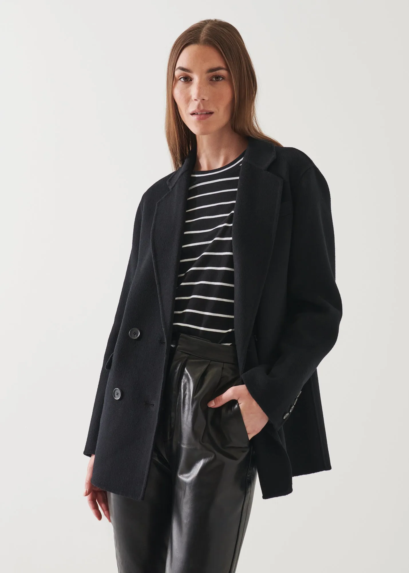 Double Breasted Wool Blazer