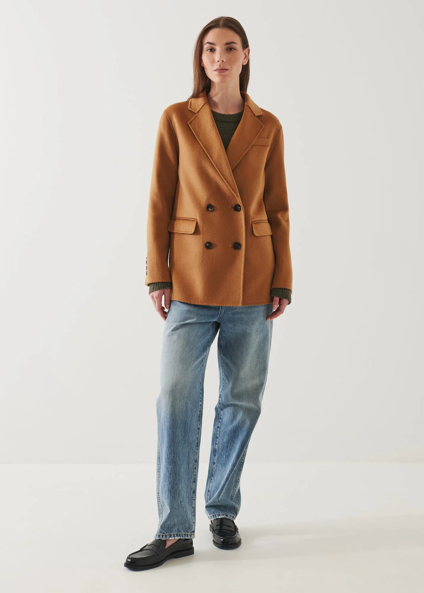 Double Breasted Wool Blazer
