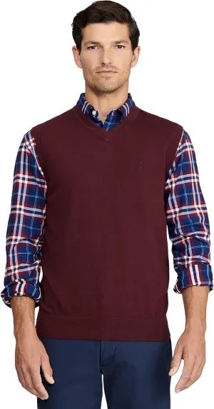 IZOD Men's Big and Tall Premium Essentials V-Neck Sweater Vest