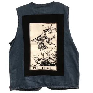 OOAK Fool Denim Cargo Vest by Tooth and Claw x Blim