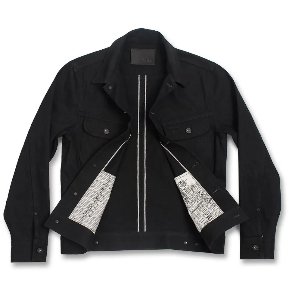 The Long Haul Jacket in Yoshiwa Mills Black Selvage