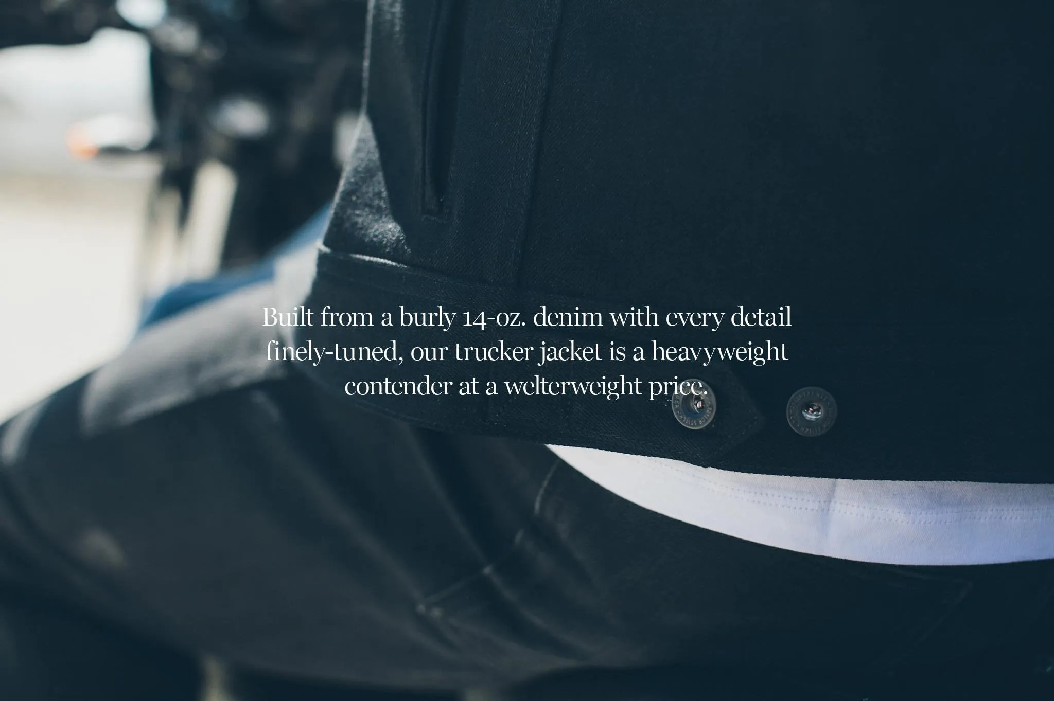 The Long Haul Jacket in Yoshiwa Mills Black Selvage