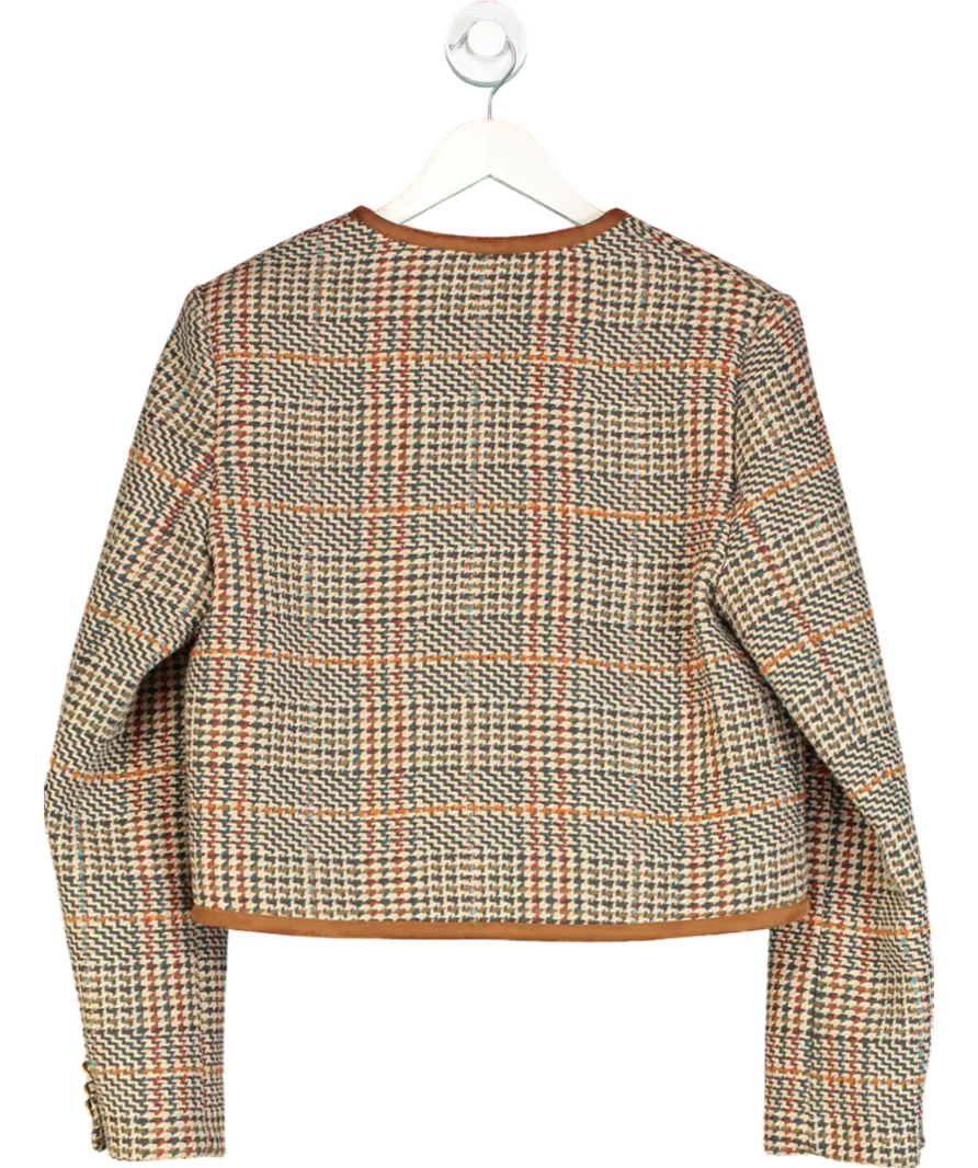 Tommy Hilfiger Brown Wool Tweed Jacket UK 10
