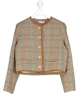Tommy Hilfiger Brown Wool Tweed Jacket UK 10