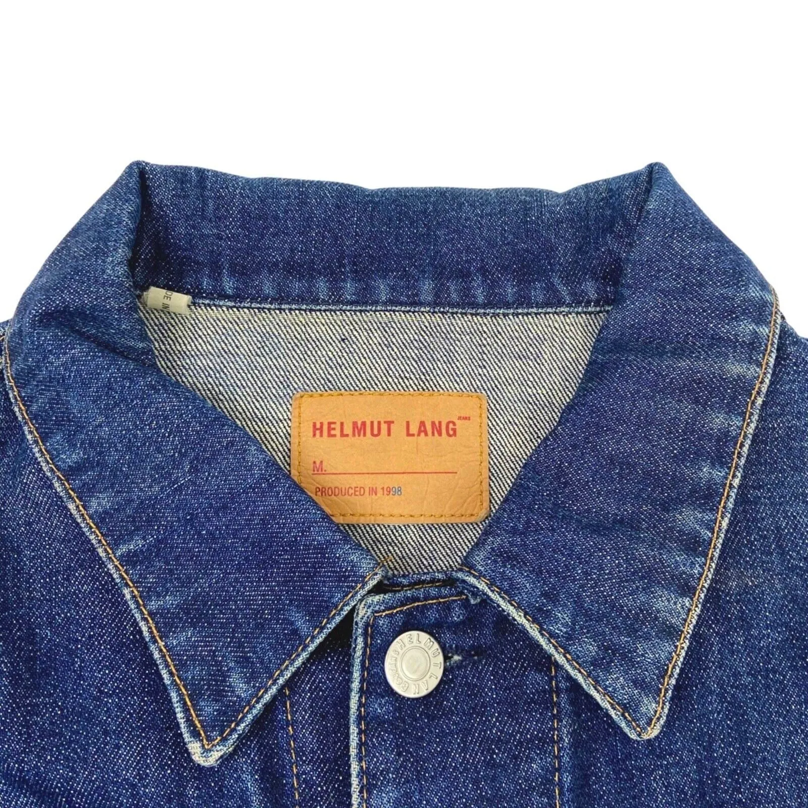 Vintage 90s 00s Blue Helmut Lang Denim Jacket M