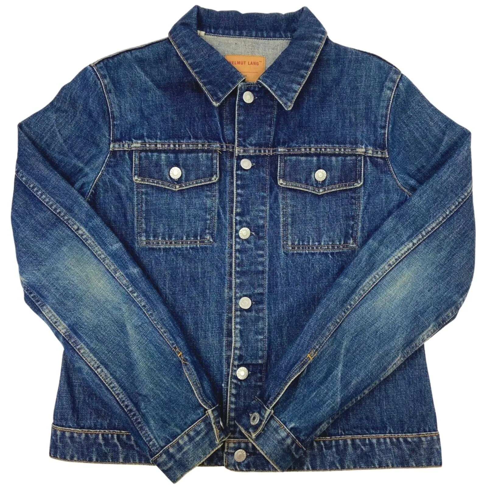 Vintage 90s 00s Blue Helmut Lang Denim Jacket M