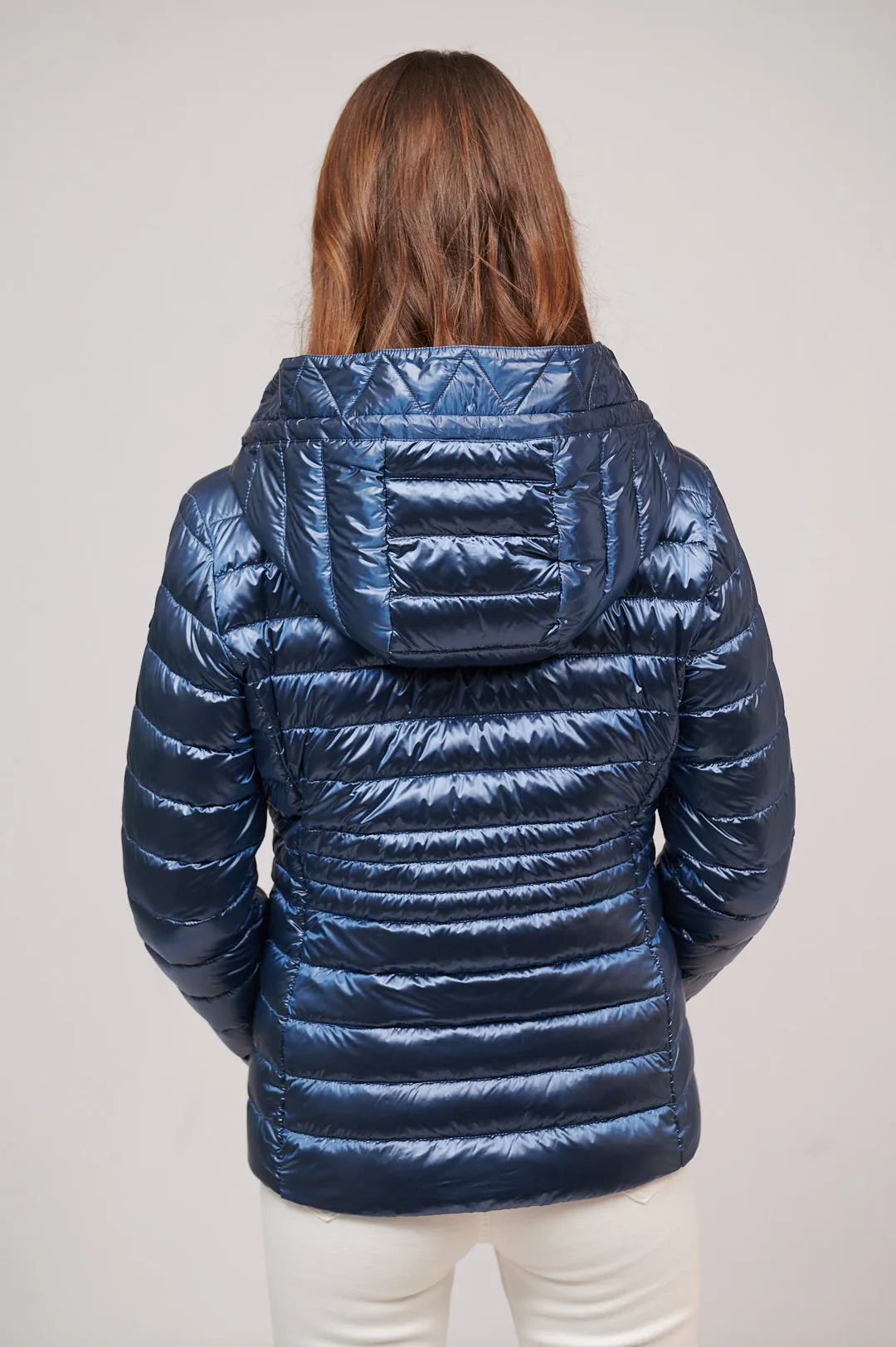 Women's short down jacket HALLEY Azul