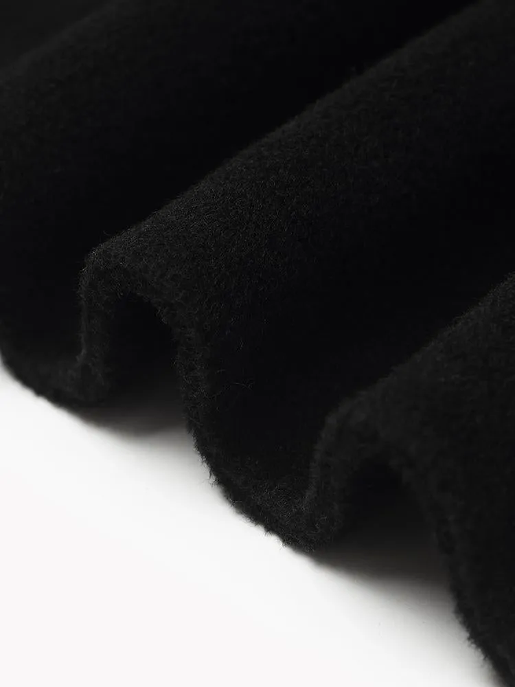 Wool And Cashmere Double-Faced Notched Lapel Women Coat